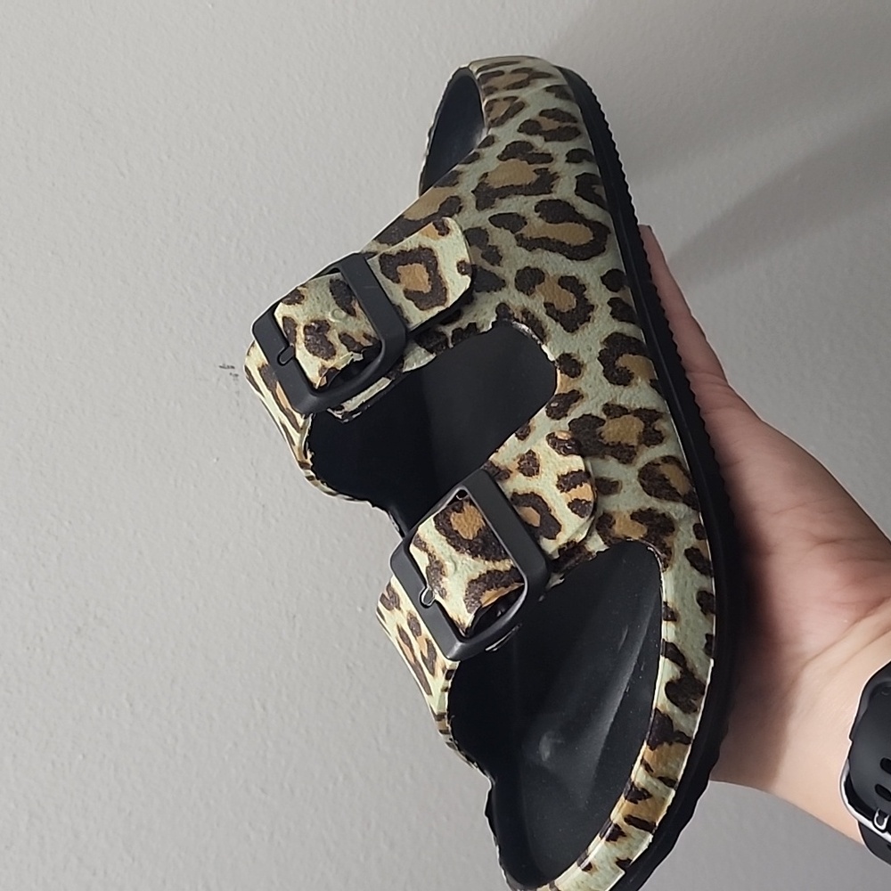 NEW Corkys Slides Leopard Print